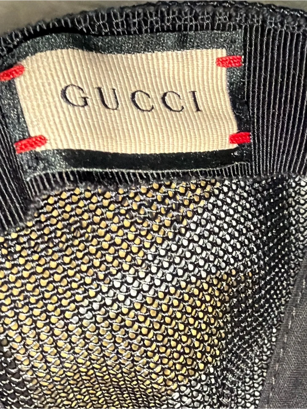 Gucci Logo Black Baseball Cap- SIZE SMALL, GOOD CONDITION